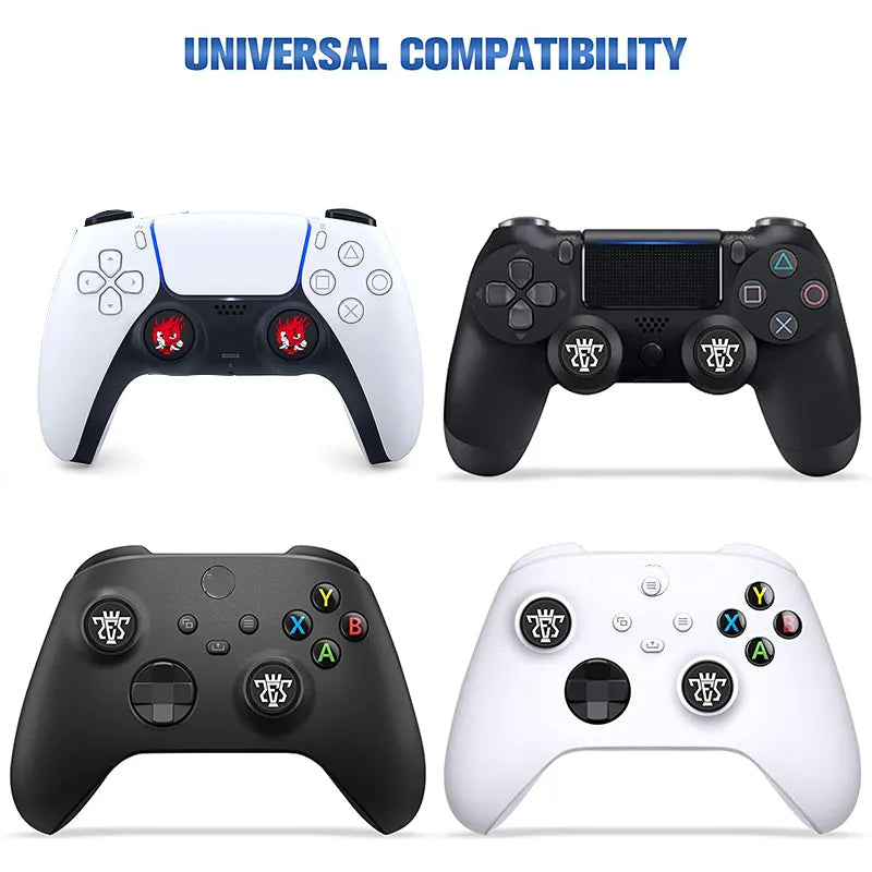 4pcs Silicone Joystick Thumb Grips Protector Rocker Cap for XBOX Series X for PS5 NS PRO Controller Game Accessories